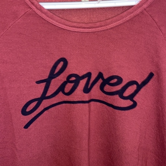 Sundry “Loved” sweatshirt, size 0 (XS), feels lived in, oh so soft and oversized - Picture 2 of 7